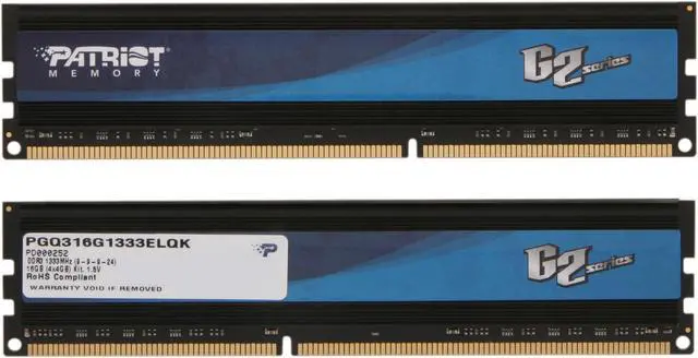 Alt view image 2 of 3 - Patriot G2 Series Division 4 16GB (4 x 4GB) DDR3 1333 (PC3 10666) Desktop Memory Model PGQ316G1333ELQK