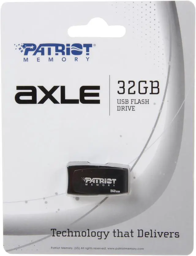 Alt view image 5 of 5 - Patriot Axle 32GB USB 2.0 Flash Drive (Gray) PSF32GAUSBG