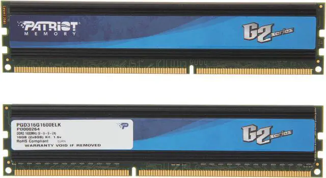 Alt view image 2 of 3 - Patriot G2 Series Division 2 Edition 16GB (2 x 8GB) DDR3 1600 (PC3 12800) Desktop Memory Model PGD316G1600ELK