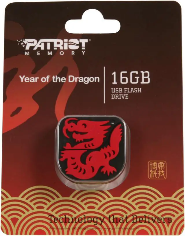 Alt view image 6 of 6 - Patriot Year of the Dragon 16GB USB 2.0 Flash Drive PSF16GDRUSB