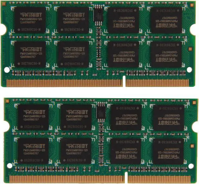 Alt view image 2 of 3 - Patriot Signature 16GB (2 x 8GB) 204-Pin DDR3 SO-DIMM DDR3 1600 (PC3 12800) Laptop Memory Model PSD316G1600SK