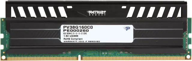 Alt view image 2 of 2 - Patriot Viper 3 8GB 240-Pin PC RAM DDR3 1600 (PC3 12800) Desktop Memory Model PV38G160C0