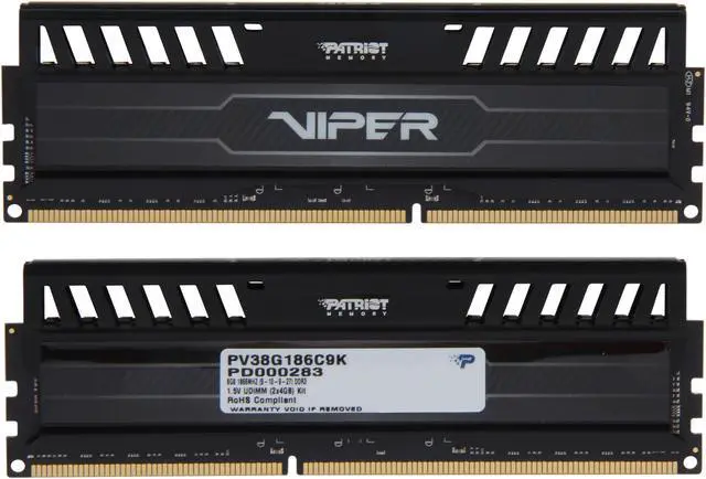 Alt view image 2 of 3 - Patriot Viper 3 8GB (2 x 4GB) DDR3 1866 (PC3 15000) Desktop Memory Model PV38G186C9K