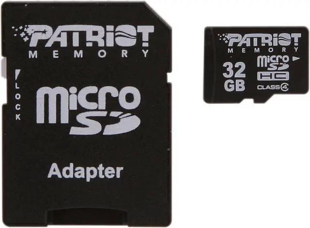 Main image of Patriot Signature Series 32GB Class 4 Micro SDHC Flash Card With SD Adapter Model PSF32GMCSDHC43P
