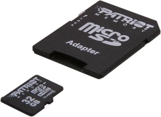 Alt view image 2 of 4 - Patriot Signature Series 32GB Class 4 Micro SDHC Flash Card With SD Adapter Model PSF32GMCSDHC43P