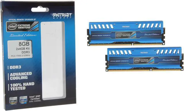 Alt view image 3 of 3 - Patriot Intel Extreme Master, Limited Edition 8GB (2 x 4GB) DDR3 2133 (PC3 17000) Desktop Memory Model PVI38G213C1K