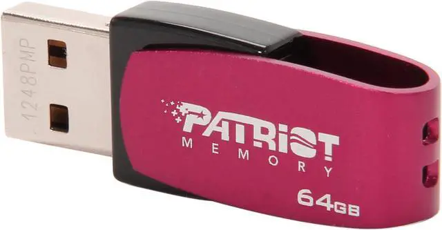 Alt view image 2 of 5 - Patriot Axle 64GB USB 2.0 Flash Drive (Red) PSF64GAUSB