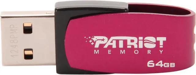 Alt view image 3 of 5 - Patriot Axle 64GB USB 2.0 Flash Drive (Red) PSF64GAUSB