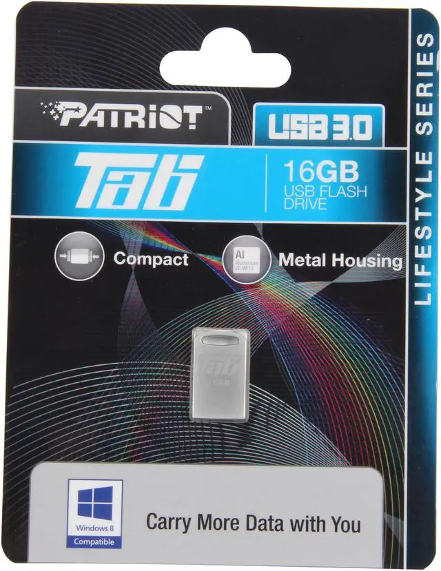 Alt view image 5 of 5 - Patriot 16GB Tab Flash Drive PSF16GTAB3USB