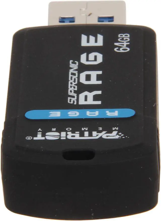 Alt view image 3 of 5 - Patriot Supersonic Rage XT 64GB Flash Drive PEF64GSRUSBh
