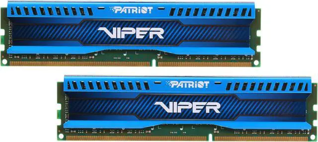 Main image of Patriot Viper 3 Low Profile Blue 16GB (2 x 8GB) DDR3 1600 (PC3 12800) Desktop Memory Model PVL316G160C9KB