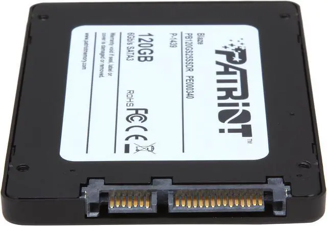 Alt view image 4 of 5 - Patriot Blaze 2.5" 120GB SATA III Internal Solid State Drive (SSD) PB120GS25SSDR