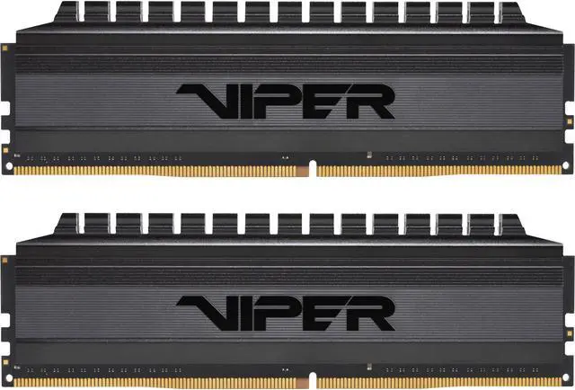 Main image of Patriot Viper 4 Blackout Series 16GB (2 x 8GB) 288-Pin DDR4 SDRAM DDR4 4133 (PC4 33000) Intel XMP 2.0 Desktop Memory Model PVB416G413C8K, AMD Compatible