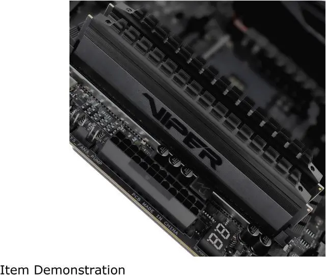 Alt view image 6 of 6 - Patriot Viper 4 Blackout Series 16GB (2 x 8GB) 288-Pin DDR4 SDRAM DDR4 4133 (PC4 33000) Intel XMP 2.0 Desktop Memory Model PVB416G413C8K, AMD Compatible