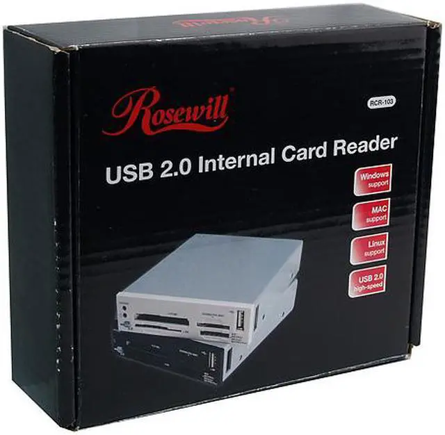 Alt view image 7 of 7 - Rosewill RCR-103 USB 2.0 Card Reader