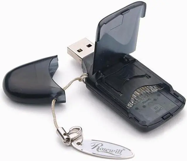 Alt view image 3 of 4 - Rosewill RSD-CR102 USB 2.0 SD/MMC Card Reader