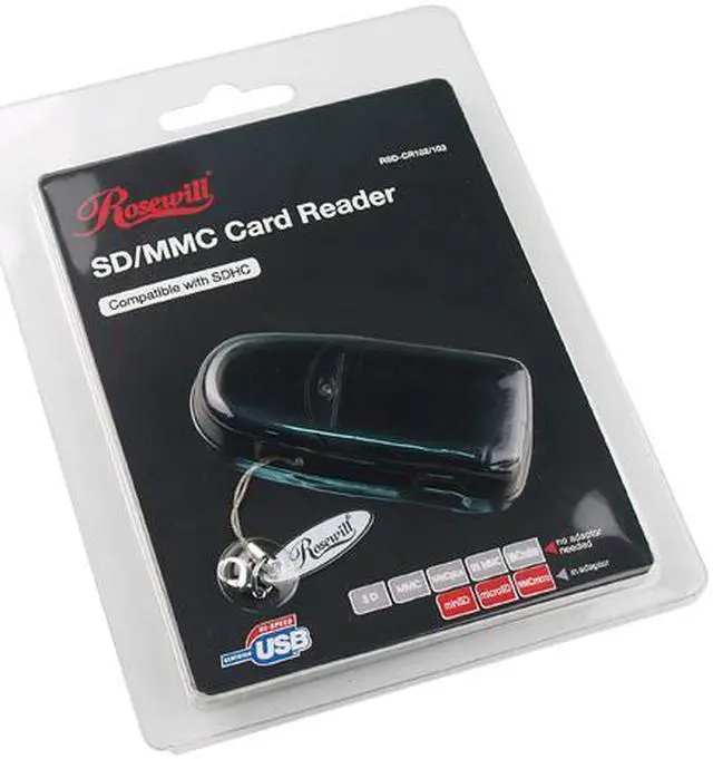 Alt view image 4 of 4 - Rosewill RSD-CR102 USB 2.0 SD/MMC Card Reader