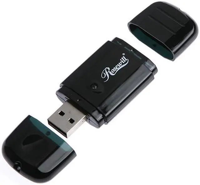 Alt view image 2 of 3 - Rosewill RSD-CR106 Black USB 2.0 External Single slot SD / MMC Card Reader