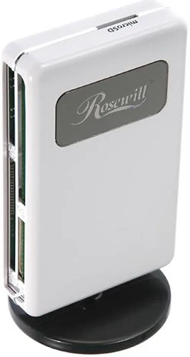 Alt view image 2 of 4 - Rosewill RCR-EA002W USB 2.0 Card Reader