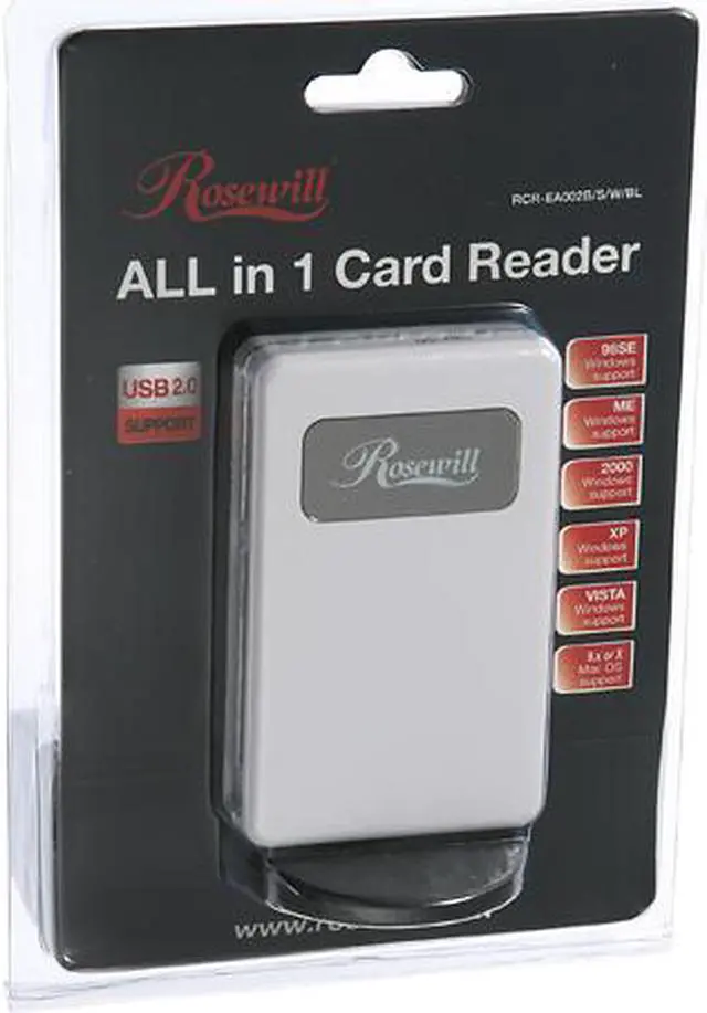 Alt view image 4 of 4 - Rosewill RCR-EA002W USB 2.0 Card Reader