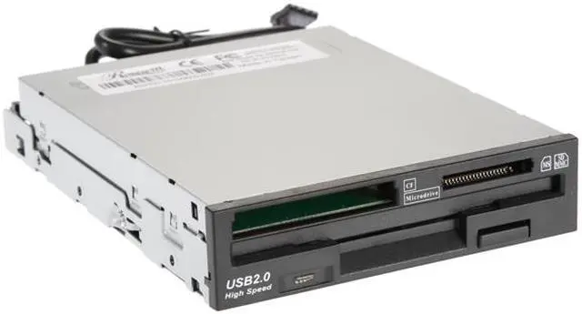 Main image of Rosewill RCR-FD201 12-in-1 USB 2.0 3.5" Internal Card Reader w/ Floppy Drive