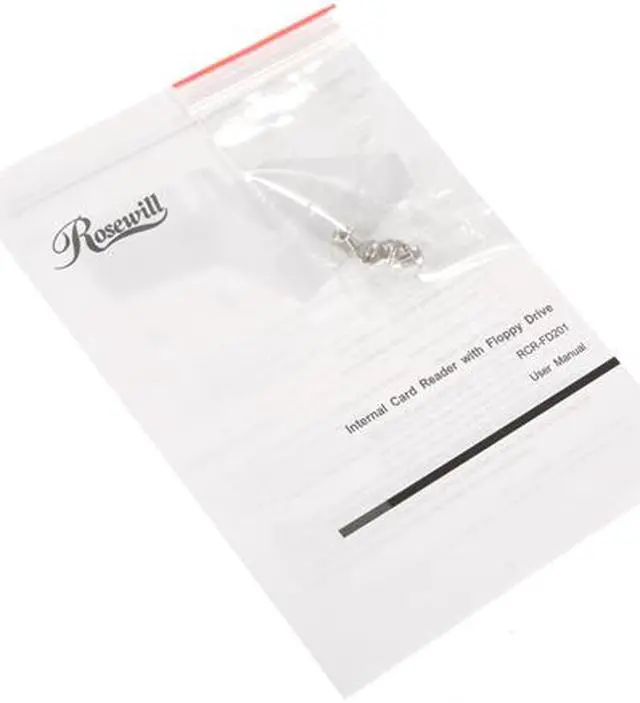 Alt view image 3 of 4 - Rosewill RCR-FD201 12-in-1 USB 2.0 3.5" Internal Card Reader w/ Floppy Drive