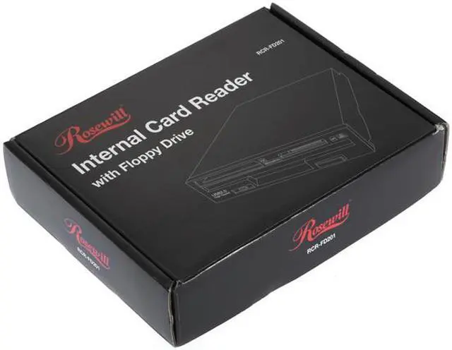 Alt view image 4 of 4 - Rosewill RCR-FD201 12-in-1 USB 2.0 3.5" Internal Card Reader w/ Floppy Drive