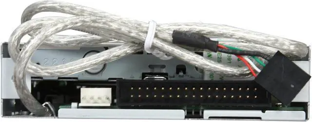 Alt view image 4 of 5 - Rosewill RCR-FD400 74-in-1 3.5" Internal USB 2.0 Card Reader w/ Floppy Drive