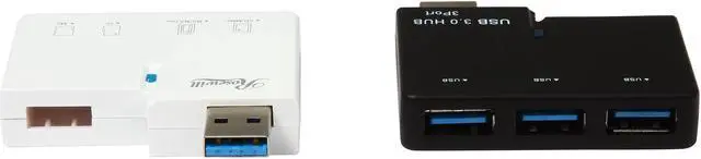 Alt view image 5 of 7 - Rosewill RCRC-200-U3 - Card Reader - Reads SD / SDHC / SDXC / MS / MMC / M2 / T-Flash Memory Cards, Plus 3-Port USB 3.0 Hub & Connection to Computer