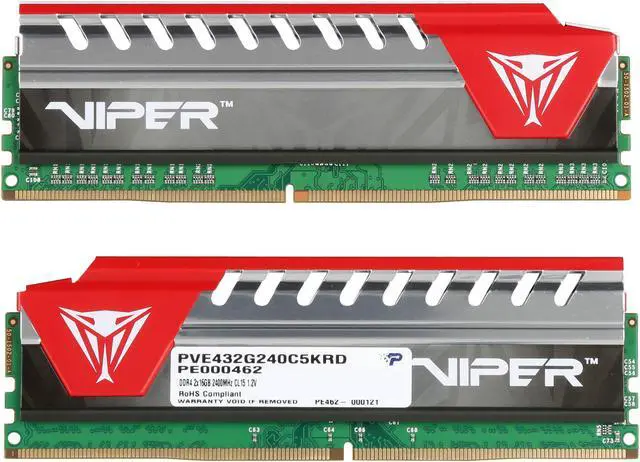 Patriot Viper Elite 32GB (2 x 16GB) DDR4 2400 (PC4 19200) Desktop