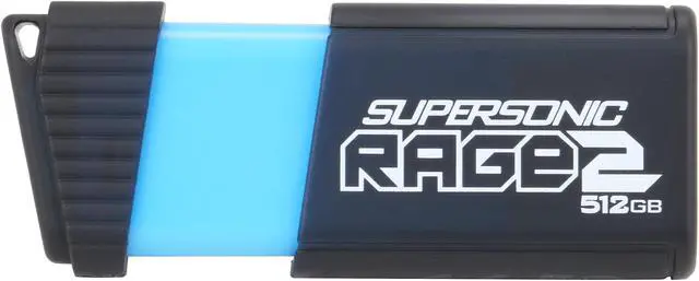 Alt view image 2 of 5 - Patriot Memory 512GB Supersonic Rage 2 USB 3.0 Flash Drive, Speed Up to 400MB/s Read, 300MB/s Write, Durable Rubber Housing (PEF512GSR2USB)