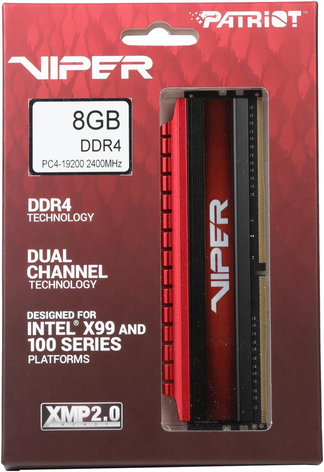 Patriot Viper 4 8GB DDR4 2400 (PC4 19200) Memory (Desktop Memory