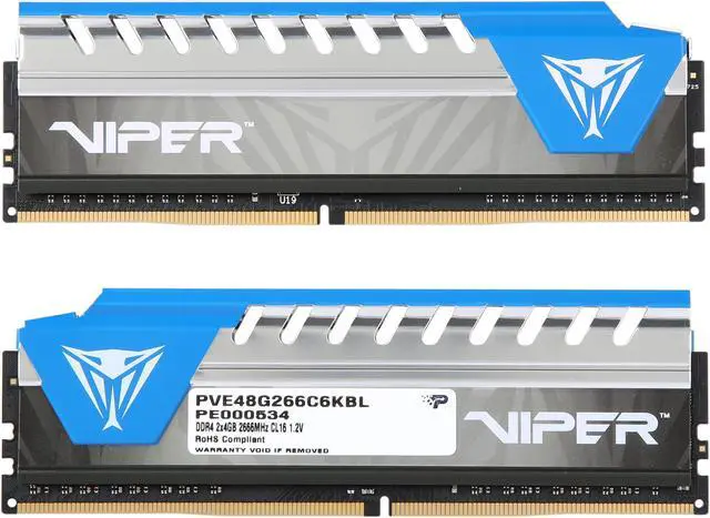 Patriot Viper Elite 8GB (2 x 4GB) DDR4 2666MHz DRAM (Desktop