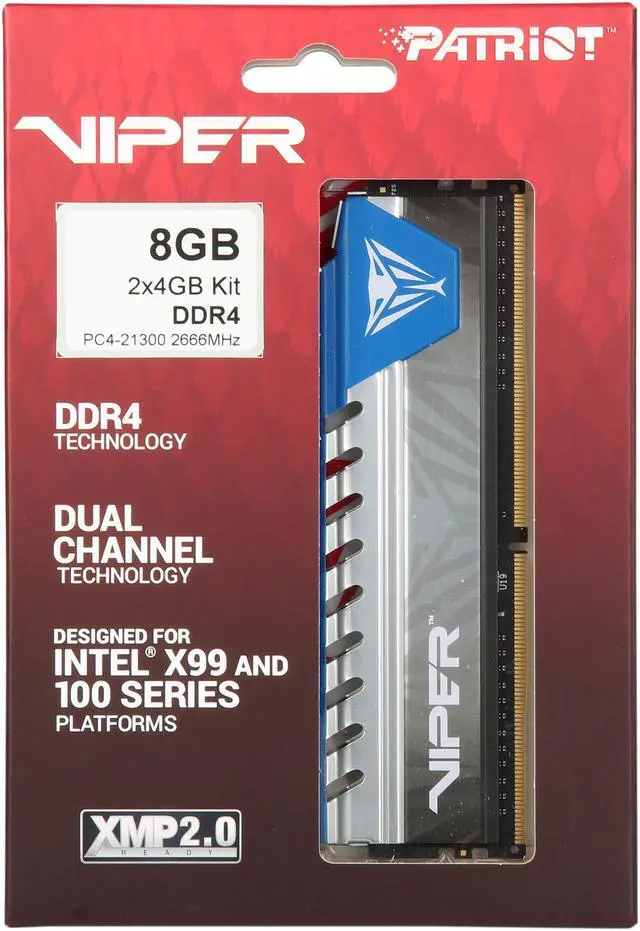 Patriot Viper Elite 8GB (2 x 4GB) DDR4 2666MHz DRAM (Desktop