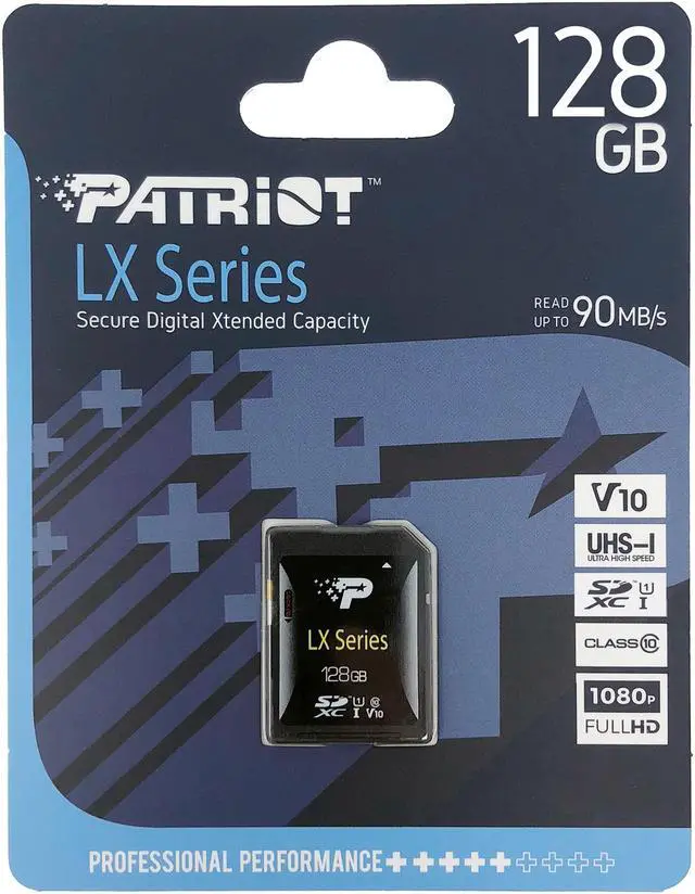 Alt view image 3 of 4 - Patriot LX Series 128GB Secure Digital Extended Capacity (SDXC) Flash Card Model PSF128GLX1SDX