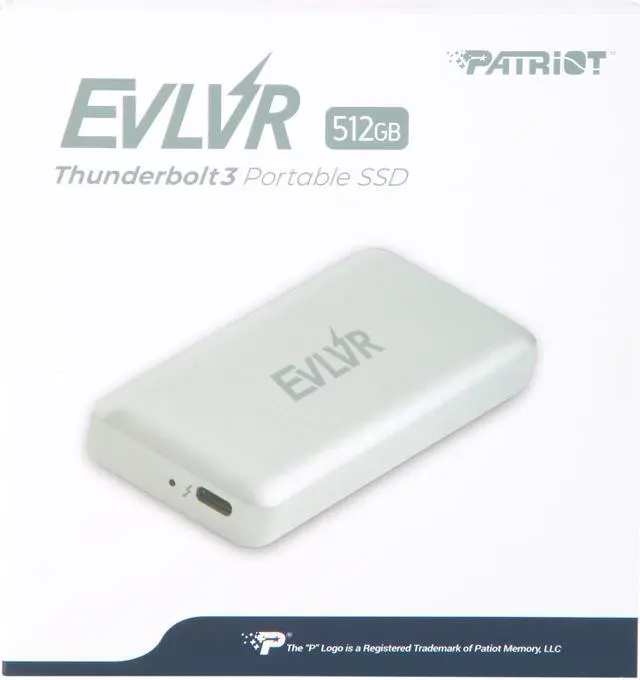 Alt view image 7 of 7 - Patriot EVLVR 512GB Thunderbolt 3 External Solid State Drive