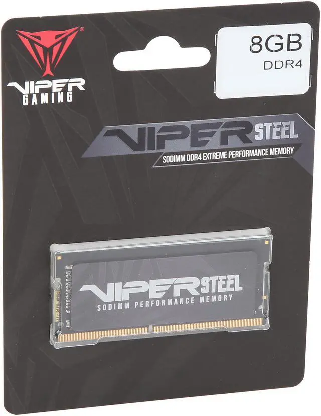 Alt view image 8 of 8 - Patriot Viper Steel 8GB 260-Pin DDR4 SO-DIMM DDR4 2400 (PC4 19200) Laptop Memory Model PVS48G240C5S