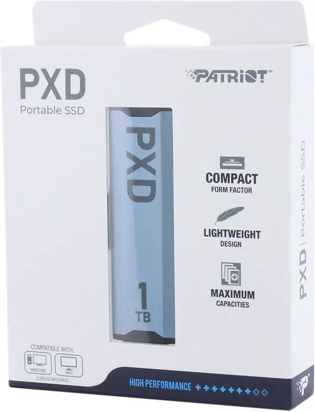 Alt view image 5 of 5 - Patriot PXD 1TB USB 3.2 Type-C External Solid State Drive