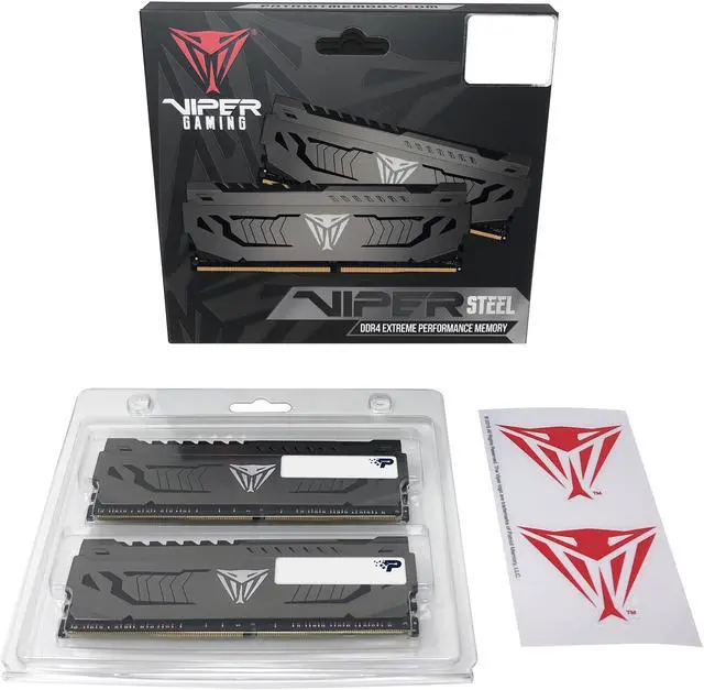 Alt view image 5 of 7 - Patriot Viper Steel 64GB (2 x 32GB) 288-Pin PC RAM DDR4 3600 (PC4 28800) Desktop Memory Model PVS464G360C8K