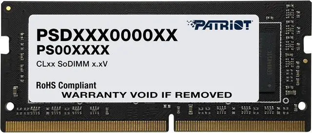 Main image of Patriot Signature Line 16GB 260-Pin DDR4 SO-DIMM DDR4 3200 (PC4 25600) Laptop Memory Model PSD416G320081S