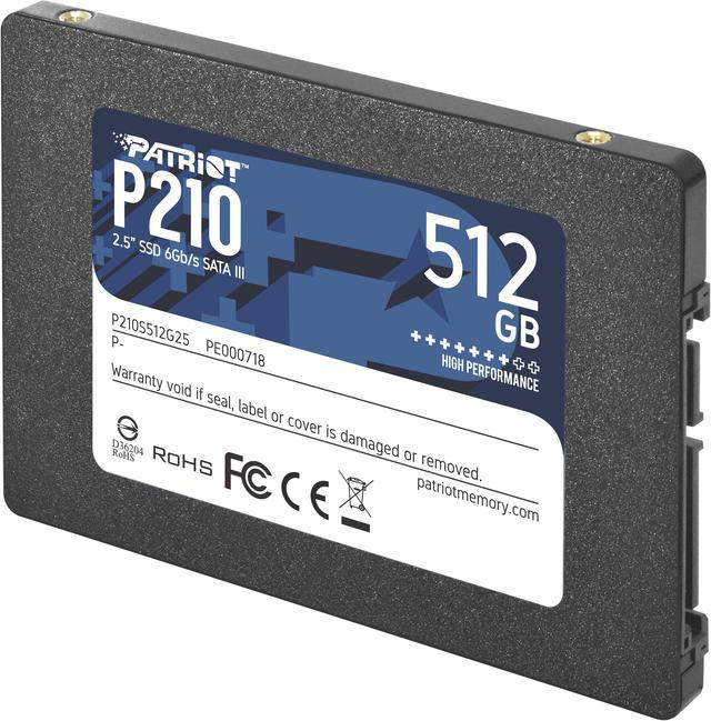 Pind En god ven Borger Patriot P210 2.5" 512GB SATA III TLC Internal Solid State Drive (SSD)  P210S512G25 Internal SSDs - Newegg.com