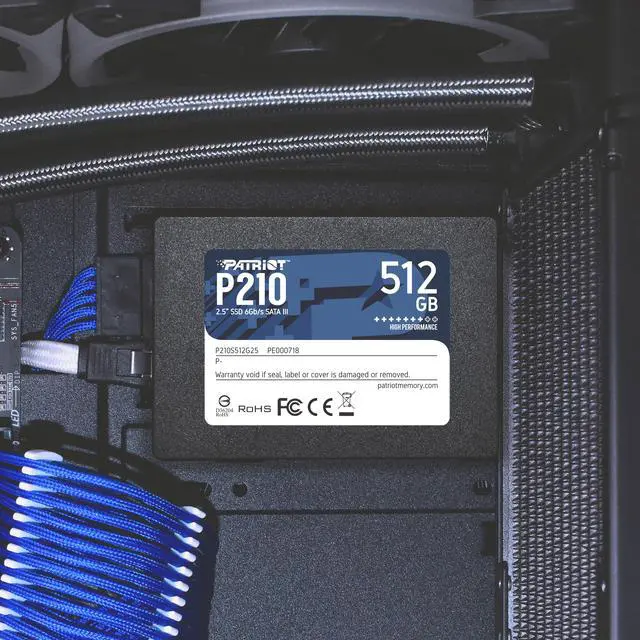 Alt view image 4 of 5 - Patriot P210 2.5" 512GB SATA III TLC Internal Solid State Drive (SSD) P210S512G25