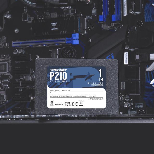 Alt view image 5 of 5 - Patriot P210 2.5" 1TB SATA III Internal Solid State Drive (SSD) P210S1TB25