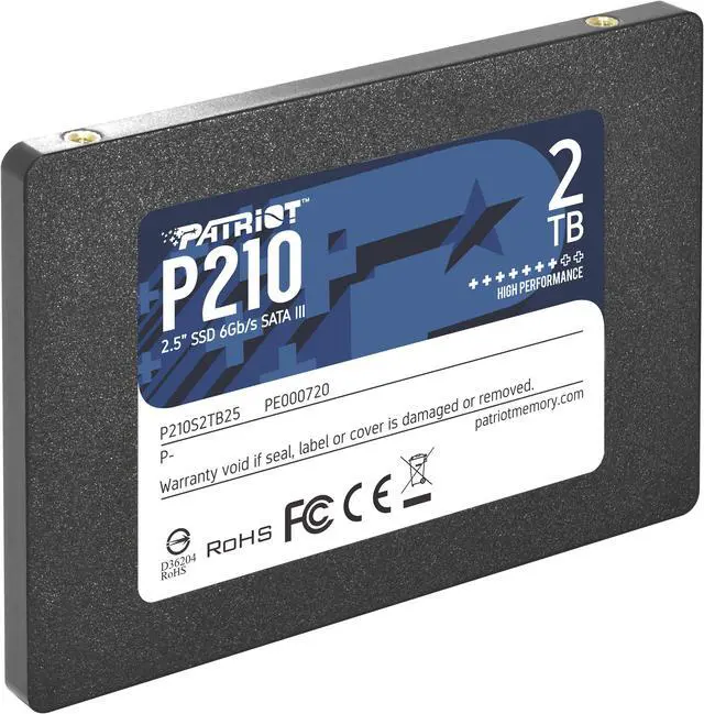 Alt view image 3 of 5 - Patriot P210 2.5" 2TB SATA III Internal Solid State Drive (SSD) P210S2TB25