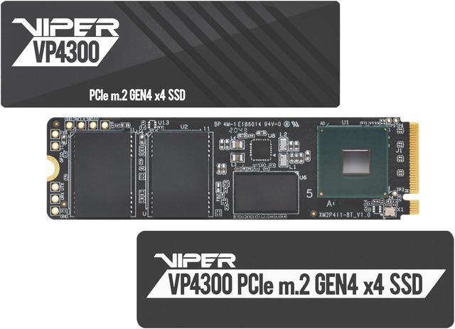Alt view image 5 of 5 - Patriot Viper VP4300 1TB M.2 Gen4 NVMe SSD – DRAM Cache, Heatsink, 7400MB/s, PCIe 4.0 x4 Internal Solid State Drive VP4300-1TBM28H