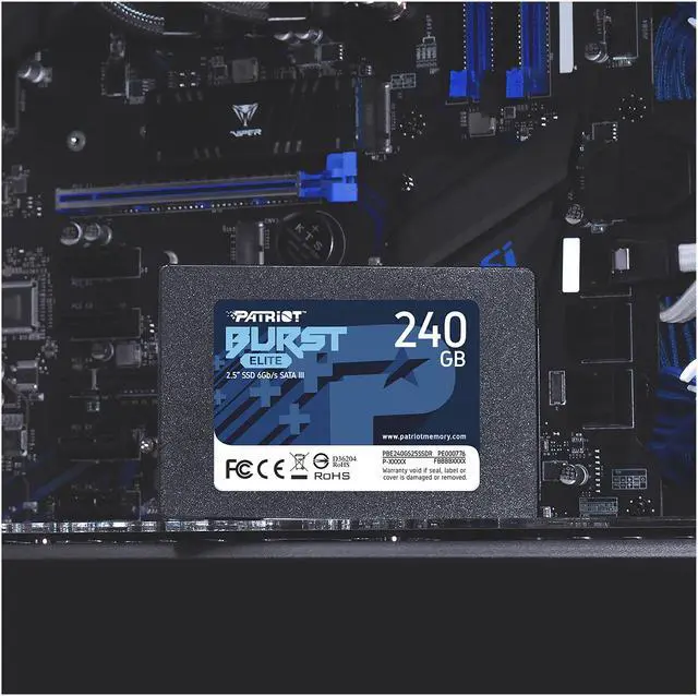 Alt view image 4 of 8 - Patriot Burst Elite 2.5" 240GB SATA III TLC Internal Solid State Drive (SSD) PBE240GS25SSDR