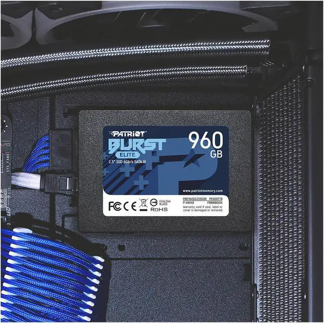 Alt view image 5 of 8 - Patriot Burst Elite 2.5" 960GB SATA III Internal Solid State Drive (SSD) PBE960GS25SSDR