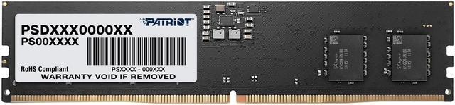 Alt view image 3 of 4 - Patriot Signature Line 8GB 288-Pin PC RAM DDR5 4800 (PC5 38400) Desktop Memory Model PSD58G480041