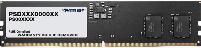 Main image of Patriot Signature Line 8GB 288-Pin PC RAM DDR5 4800 (PC5 38400) Desktop Memory Model PSD58G480041