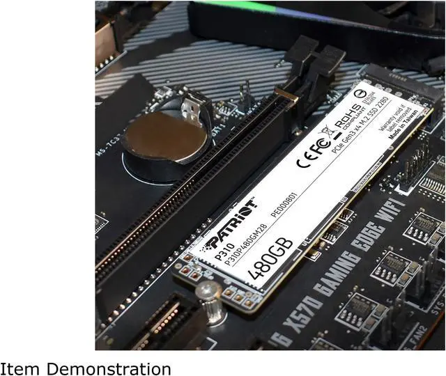 Alt view image 7 of 8 - Patriot P310 M.2 2280 480GB PCIe Gen3 x 4, NVMe 1.3 Internal Solid State Drive (SSD) P310P480GM28